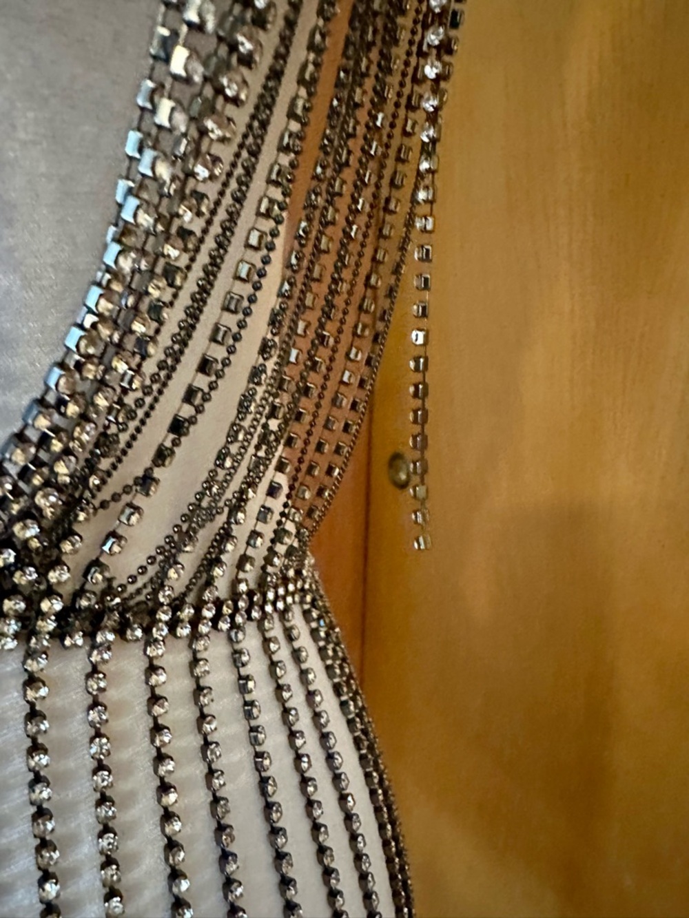Zara Rhinstone Beaded Fringe Top - Picture 4 of 8